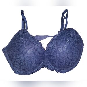 Pink VS Elegant Lace Women's Bra - Navy Blue 34D